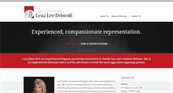 Desktop Screenshot of lezadriscoll.com